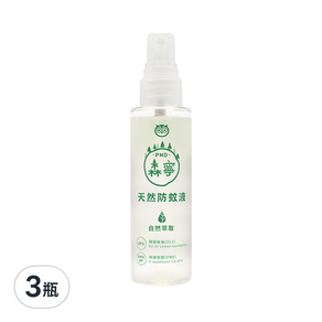 HUKUROU 福來朗 森寧PMD天然防蚊液, 80ml, 3瓶