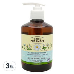 Green Pharmacy 私密潔膚露加強版 洋甘菊, 370ml, 3瓶