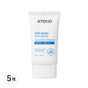 Ato&O2 非納米無機防曬霜 SPF50+ PA++++, 50g, 5個