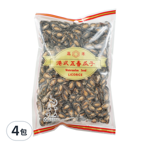 嘉禾牌 港式五香瓜子, 430g, 4包