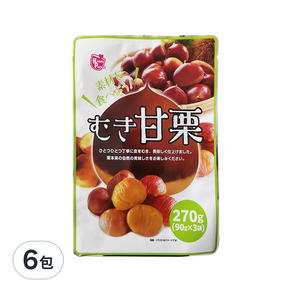 Happy Pocket 甘栗, 270g, 6包