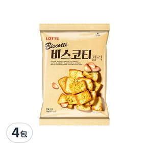 LOTTE 樂天 大蒜麵包餅, 70g, 4包