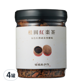 暖暖純手作 黑糖桂圓紅棗茶, 180g, 4罐