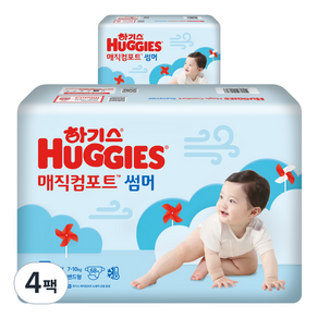 HUGGIES 好奇 夏季舒適魔術黏貼型尿布, M, 272片