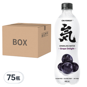 CHI FOREST 元氣森林 葡萄風味氣泡水, 480ml, 75瓶