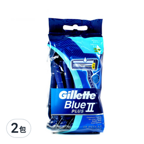 Gillette 吉列 Blue 2 Plus 拋棄式刮鬍刀, 11入, 2包