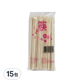 益展 免洗包裝筷, 150g, 24入, 15包