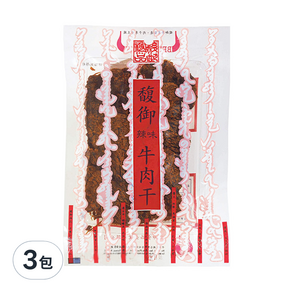 FOOD-U 馥御 辣味牛肉干, 175g, 3包