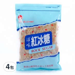 達益食品 淳味 紅冰糖 小包裝 粗, 500g, 4包