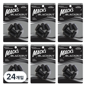 Macks 睡眠耳塞停電 6p, 24入