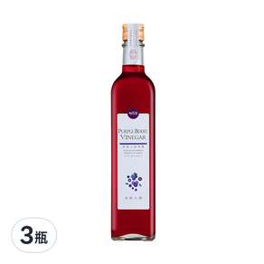 HSU'S LEGEND 潭酵天地 紫美人莓果水果醋, 500ml, 3瓶