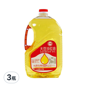 台糖 大豆沙拉油, 2.6L, 3瓶