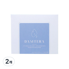 Damtera緊身墊棉墊, 200入, 2個