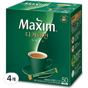 Maxim 麥心 低咖啡因即溶咖啡, 11.8g, 50條, 4盒