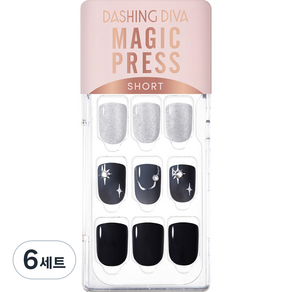 Dashing Diva Magic Press 造型美甲貼, Dark Stella, 6組