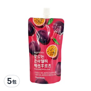 sugarlolo 蒟蒻果凍飲, 百香果口味, 150ml, 5包