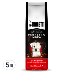 BIALeTTI 拜雷提 Perfetto研磨咖啡 Classic, 摩卡壺, 250g, 5個