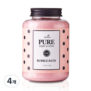 Arvian Baby Pure Bubble Bath Bubble Bath Soft Soft Sweet Rose, 320g, 4個