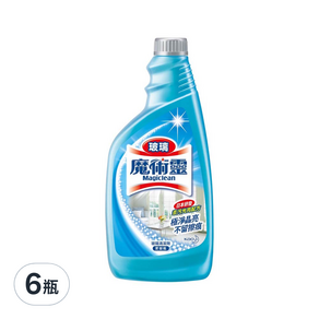 Kao 花王 Magiclean 魔術靈 玻璃清潔劑 更替瓶 檸檬香, 500ml, 6瓶