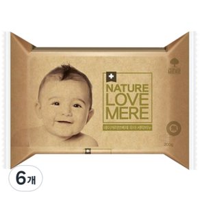 NATURE LOVE MERE 然自母愛 嬰幼兒衣物洗衣皂, 6塊, 200g