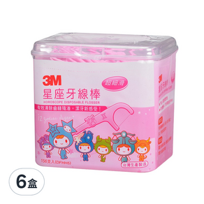 3M 星座牙線棒, 156支, 6盒