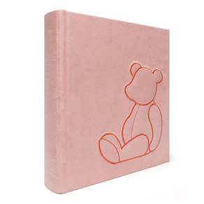 crasum 熊寶寶封面記錄相冊, 30張, 馬卡龍粉色