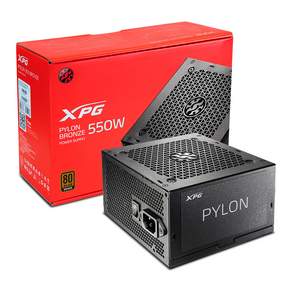 ADATA 威剛 XPG PYLON 電源 ATX 550W, XPG 掛架 550 青銅