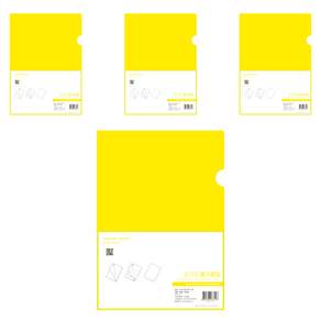 ECO Chungwoon L型資料夾 A4, 黃色, 40入