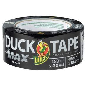 DUCK TAPE 強力管道膠帶 黑色 48mm*18m, 1個