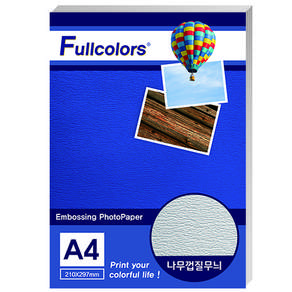 Fullcolors 全彩 樹皮紋雙面列印霧面相片紙, A4, 50張