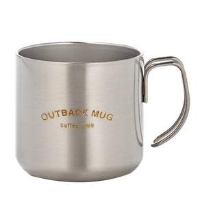 OSLO Outback雙層不鏽鋼馬克杯, 銀色, 340ml, 1個