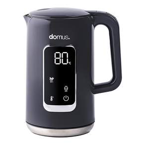 Domus Tongstain 數位安全雙人電熱水壺 1.7L, 灰色