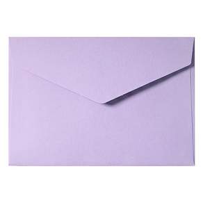 彩虹粉彩婚禮請柬明信片信封, 50個, 紫色
