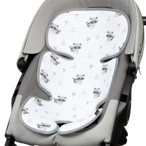 Manito Clean Basic Cool 嬰兒車座椅墊, 浣熊款 灰色, 1個