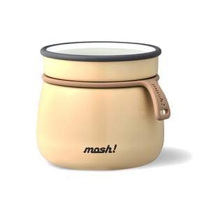 mosh Latte Food Jar 不鏽鋼保溫保冷食物罐, 象牙白色, 350ml, 1個