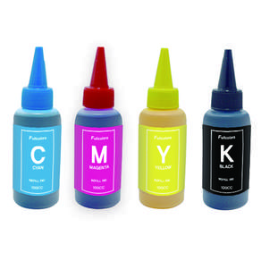 fullcolors 佳能兼容補充墨水 100ml 4 種, 1套, 黑、藍、黃、紅