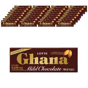 Ghana 加納 Mild 巧克力, 34g, 120入
