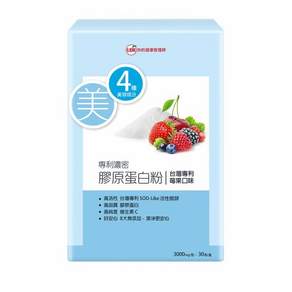 UDR 濃密膠原蛋白粉 PLUS+ 莓果口味 3g, 30包, 1盒