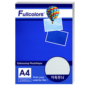 Fullcolors 全彩 皮革紋雙面列印霧面相片紙, A4, 50張