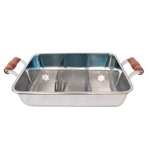 不鏽鋼方形魚板湯鍋 30*23cm 1個, 不鏽鋼, 30 x 23cm