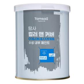 Tamsaa 水性漆 室內牆面用, 白色, 1L, 1罐