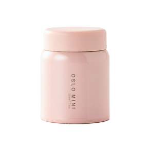 OSLO 迷你食物保溫罐, 粉紅色, 220ml, 1個