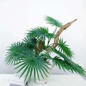 聖誕節黃金假裝華盛頓棕櫚葉 70cm, 綠色, 1個