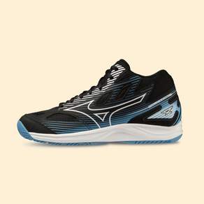 MIZUNO 美津濃 排球 羽毛球 入學考試體育 室內 中距離運動鞋旋風速度4 V1GA238557