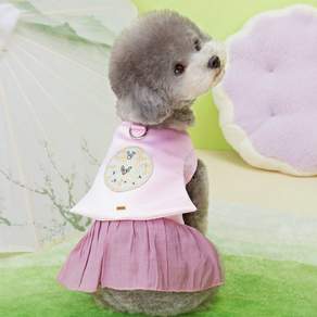 DING DONG PET 寵物韓服按扣裙背帶, 1個, 紫色