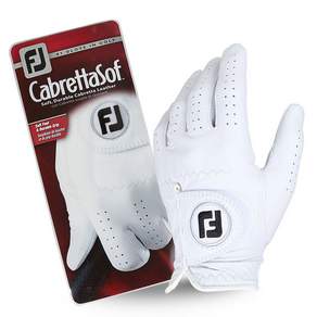 Footjoy Cabretta Soap 男士高爾夫手套, 白色, 1入