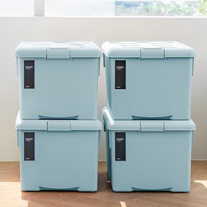 프랑코홈 국내 제조 리빙박스, 블루, 62L, 4개