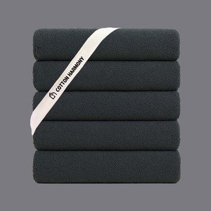코튼하모니 프리미엄 호텔수건 200g 40수 코마사, 오닉스 그레이, 5개