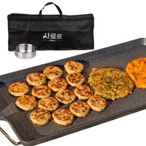 사르르 돌판 가정용 전기그릴 62cm + 전용가방 + 기름받이 + 온도조절기 세트, SARR-6400