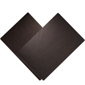 인조 가죽 보수 패치 2p, 흑갈색, 2개